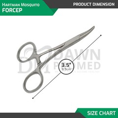 Fishing Hemostat Forceps 3.5″ Curved Mosquito Locking Clamps German Grade