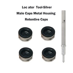 Universal Implant Locator Core Tool Overdenture Metal Housing & Lab Cap Assembly