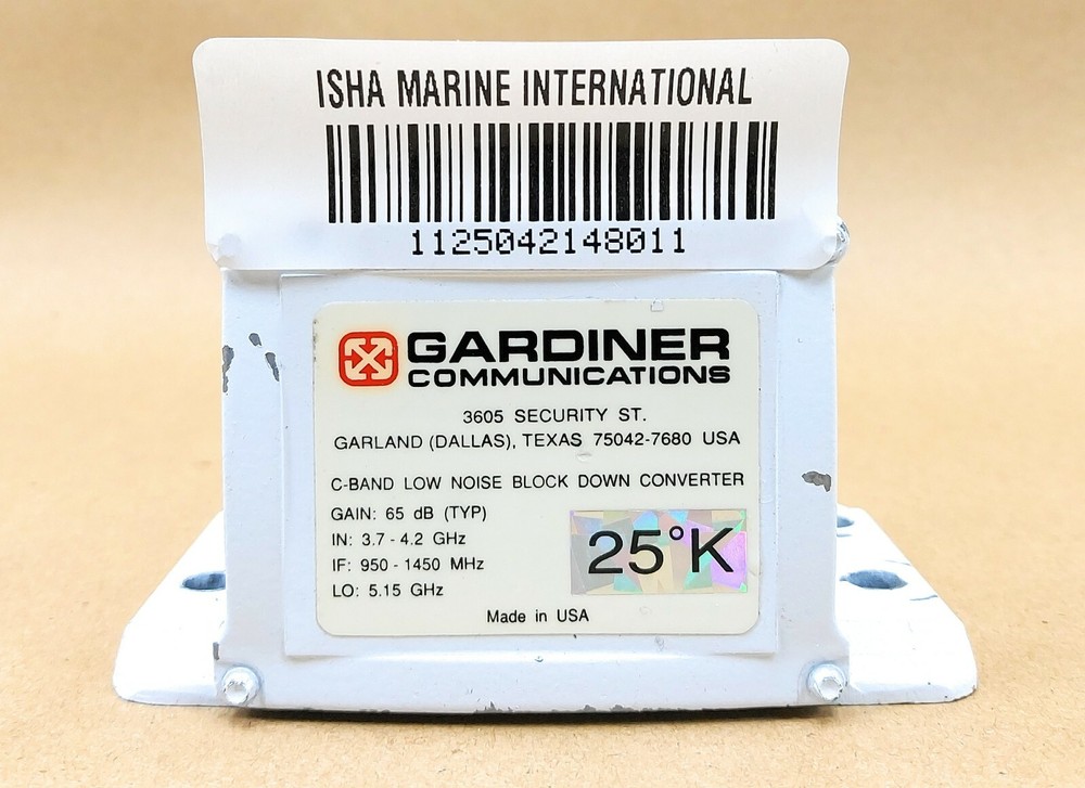 Gardiner Communications 65 dB C-Band Low Noise Block Down Converter