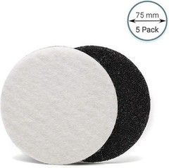 Polish 3 inch (75mm) Pack of 5 Felt Polishing Pads for Polishing Glass, Plastic,