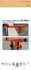 Fall Protection Non-Penetrating Parapet Anchor for Temporary,Fits Parapet Walls