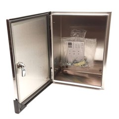 Rittal WM161208N4 Stainless Steel Enclosure, Wall Mount, 16x12x8in, IP66