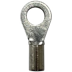 (100) Non-Insulated 22-18 Gauge #10 Ring Terminal Uninsulated Wire Connector