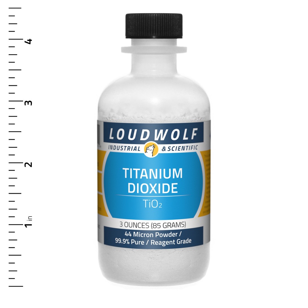 Titanium Dioxide 3 Oz Reagent Grade 44 Micron Powder USA SELLER
