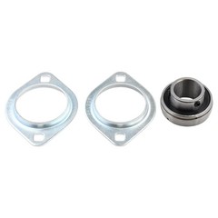 Mizoneparts 1inch Bore Pressed Steel 2 Bolt Flange Ball Bearing SBPFL20516 SB…