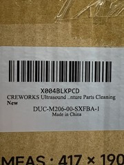 Creworks JX-031S Ultrasonic Cleaner 6L for Parts Bike Chain Metal Engine Parts