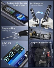 FNIRSI HS-03 Cordless Soldering Iron Kit, 2600mAh Battery, Fast Heating