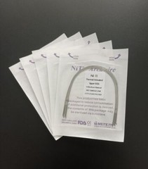 Dental Orthodontic Arcos Thermal Activated Niti Round Arch Wires Natural Form