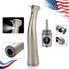 Dental 1:5 LED Fiber Optic Electric Handpiece Contra Angle / Cartridge Turbine