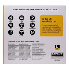 Kirkland Signature Nitrile Exam Gloves – Large, 400 Count