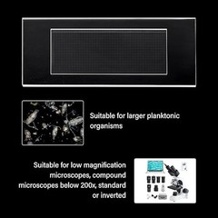 100pcs Plankton Microscope Slide Sedgwick Rafter Counting Chamber Cover Glass
