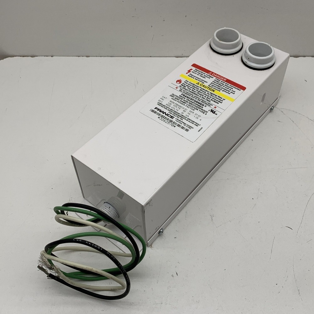 France 9030 PBKMCG-51 Neon Transformer Electrode Housing 120V to 9000V 9kV 30mA