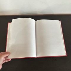 Vtg Mary Engelbreit Sketchbook Red Hardcover Grid Journal 90’s Stationery Whimsy