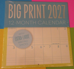 2027 LARGE BIG PRINT WALL MONTHLY CALENDAR OFFICE – XL ROOM To WRITE 12X24 BLUE