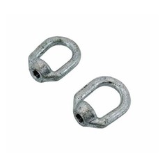 2Pc Galvanized EYE NUT 1/4″ Bail 1/4″ Tap Thread Drop Forged Carbon Steel 520 Lb