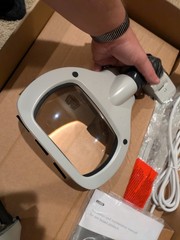 Luxo Wave LED 5-Diopter T105 Light Grey Magnifier WAL025969 45″ Arm New Open Box