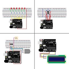 Super Starter Kit Based on Arduino UNO R3 with Tutorial and Controller Board Com