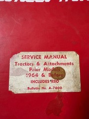 1958-1964 Wheel Horse Dealer Service Manual & Parts Catalog RJ58 701 702 854 603