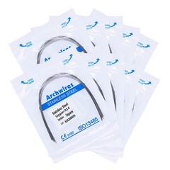 10×Dental Orthodontic Stainless Steel Round Arch Wires Square Form 014 Upper