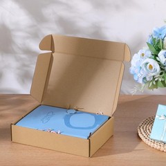 Qilery 200 Pcs Shipping Boxes Cardboard Gift Corrugated Cardboard Brown Boxes…