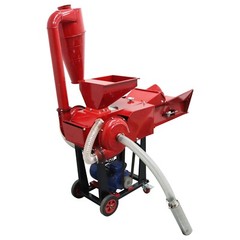 Grass Cutting&Kneading&Crushing All-in-one Machine w/Self-priming&Conveyor 220V
