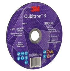 3M 90038 Cubitron 3, 6″ x .045″ x 7.8″ Cut-Off Wheel 60+, T1, 50/pack, Free Ship