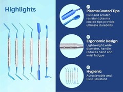Implant Bone Graft-Carrier Plasma Coated Pluggers & Packer 6pcs ARTMAN