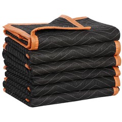 Moving Blankets 6 Pack Heavy Duty 72″ x 40″ (27lb/dz) Packing Furniture Blankets