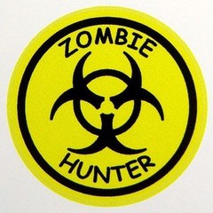3 – Zombie Hunter Lunch Box Hard Hat Oil Field Tool Box Helmet Sticker H127
