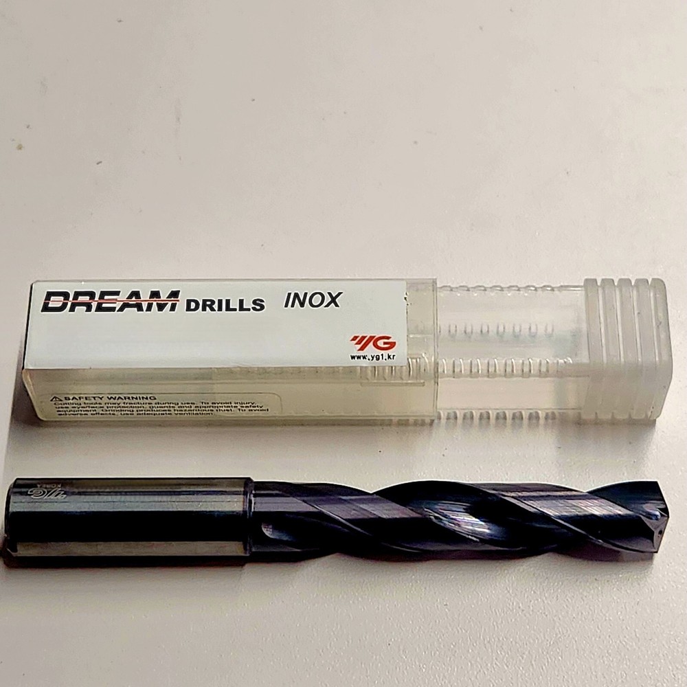 13.9mm 5XD INOX CARBIDE DRILL LONG w/ COOLANT HOLES #DH452139 77mmLOC 124mmOAL