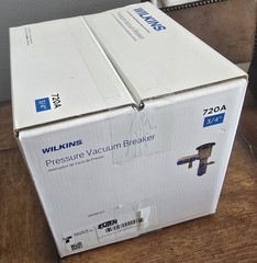 Zurn Wilkins 34-720A 3/4″ 720A Pressure Vacuum Breaker Assembly, Brand New.