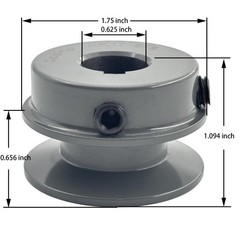 Saelno AK17-5/8 V Belt Pulley 5/8 inch bore 1.75″ OD,V-Belt 5/8″bore,1.75″OD