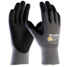 **SALE 34-844/Lg MaxiFlex Nitrile Grip Dotted Palm Coated PROTECTIVE WORK GLOVE