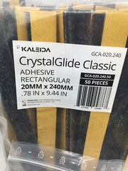 CrystalGlide Kaleida Lot of 3, 140 Pcs Adhesive Rectangular .78×9.44 GCA-020.240