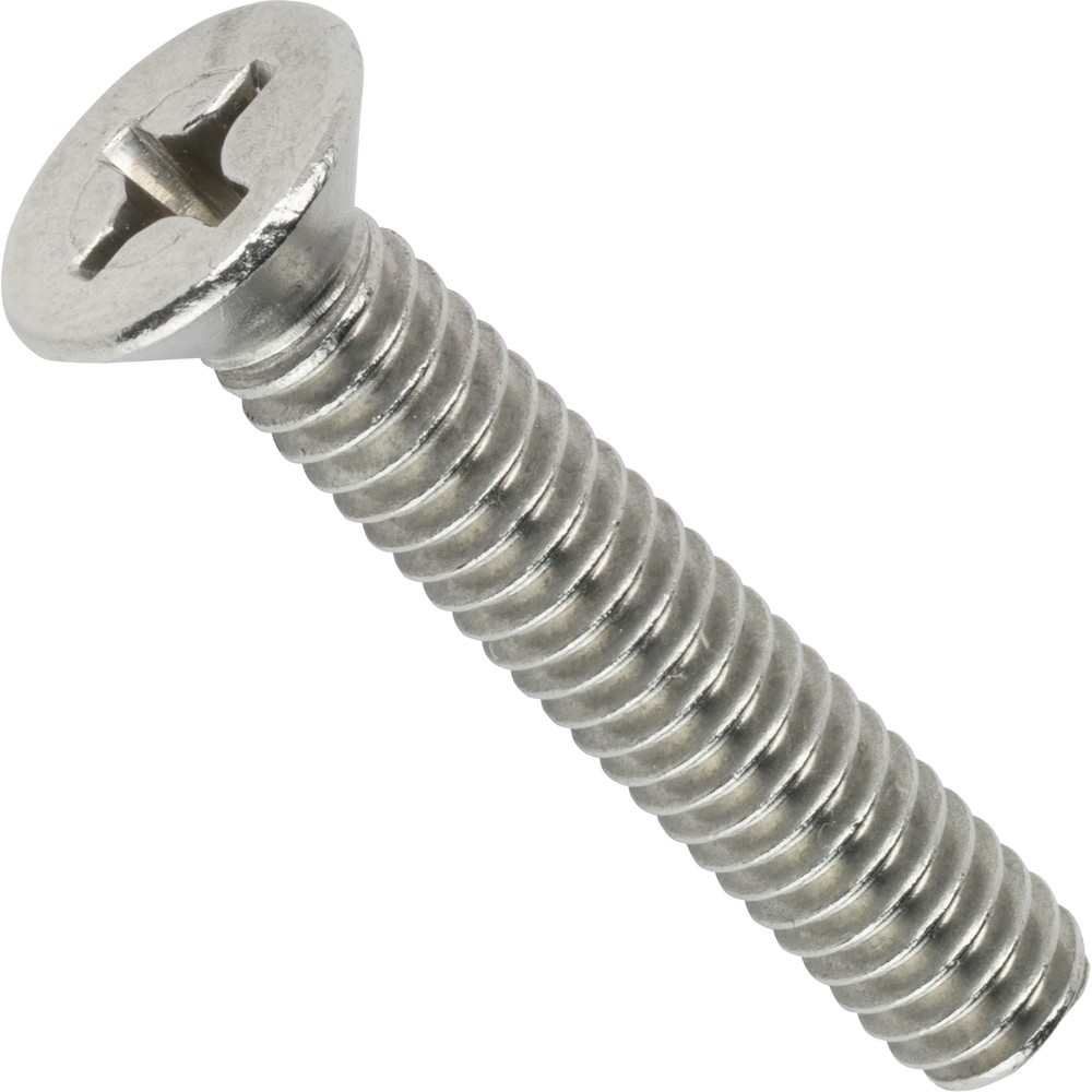 10-24 x 6″ Flat Head Machine Screws Stainless Steel 18-8 Qty 250