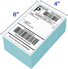 4″x6″ Fanfold Direct Thermal Shipping Labels Zebra & Rollo Printers 1000/Stack
