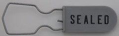 Electric Meter Security Seal Wire Padlock Grey Pack of 50