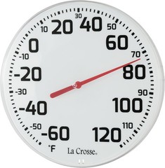Precision 8-Inch Indoor/Outdoor Analog Thermometer – Maintenance-Free Design