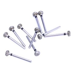 10 pcs Dental High Speed Diamond Burs Circular wheel Super Coarse Diamond Drills