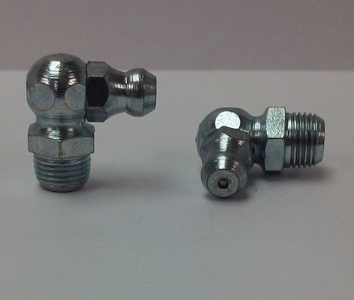 1/4-28 Taper 90° Stainless Steel 3/8 Hex Grease Zerk Fitting 1 Pc