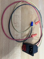 Assembled Power Socket with Fuse and wires Switch 3 Pin IEC320 C14 USA Plug