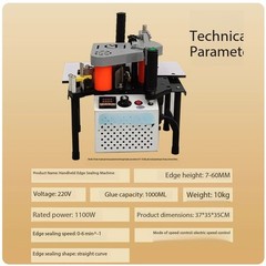 Portable Edge Banding Machine It Can Be Used for Both Curved and Straight Lines