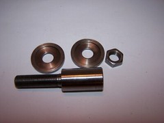 Motor Arbor 3 1/2” Length, 1 7/8″ Treads, 1/2″x 20TPI Threads, Adapter, #P453