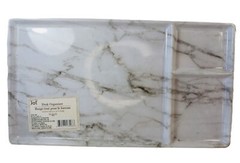 Jot Corner Office Melamine Style Marble Gray Desk Organizer 12.5x7Inches