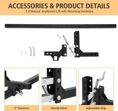 ATV UTV One-Point Lift 50″ Manual Adjustable Handle Box Scraper Plow Cultivator