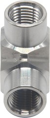 HFS(R) 3/8″ Female NPT 3 Way T Shaped Equal Tee Coupling Stainless Steel 304