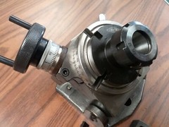 4″ PRECISION TILTING ROTARY TABLE w. ER32 collet chuck adapter #TTSK-100ER32