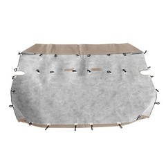 Bench Seat Cover Ford Chevy Dodge Full Size Trucks PU Leather Beige Deluxe