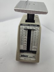 Pelouze Vintage 1981 Postal Scale P-1 1lb (16oz x 0.5oz) Evanston IL USA