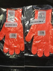 2-MAXX WEAR CUT RESISTANT ORANGE GLOVE- CR-13 Spectra Guard SMALL CR-13631-NEW